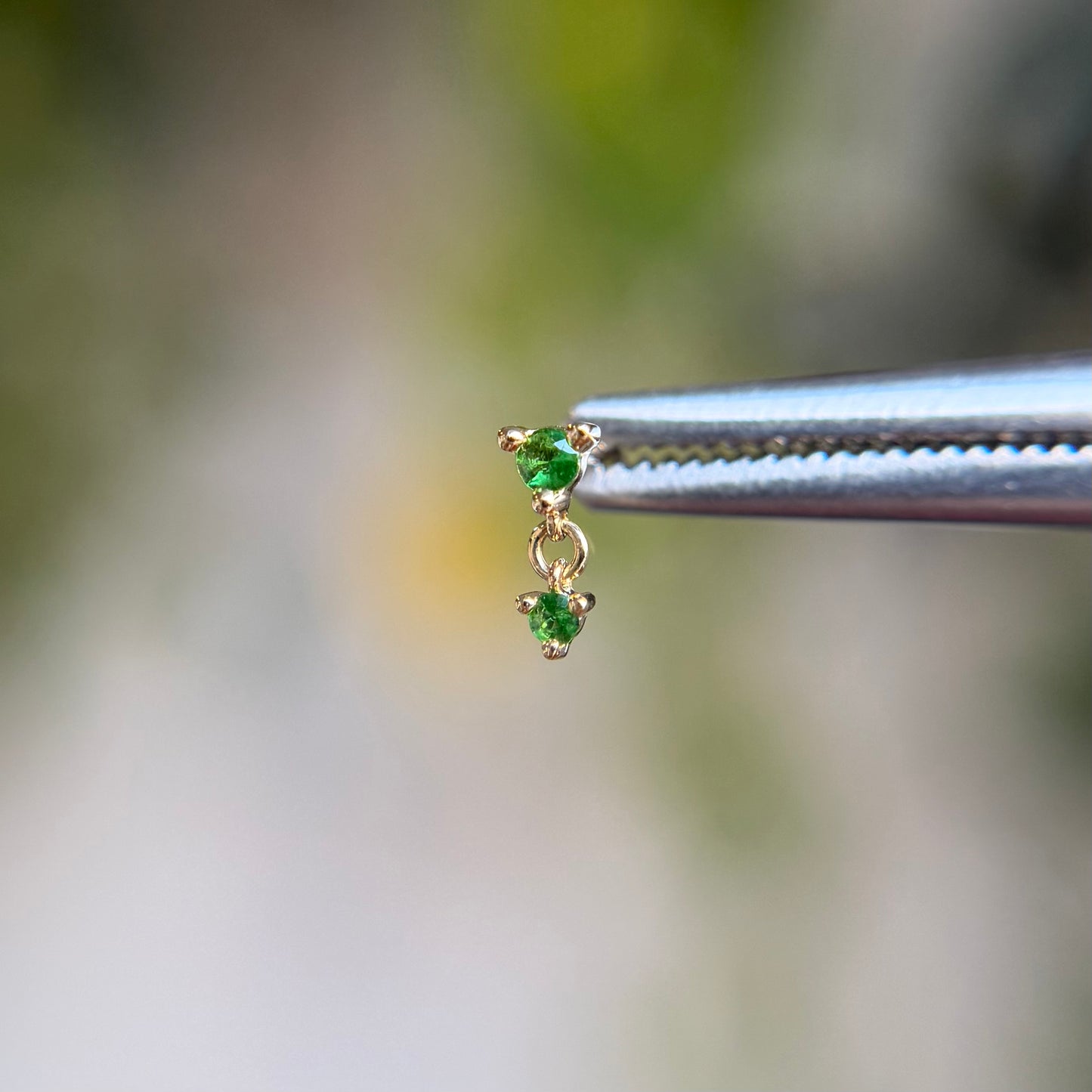 Cascade 2 - Tsavorite Garnet - Threadless End