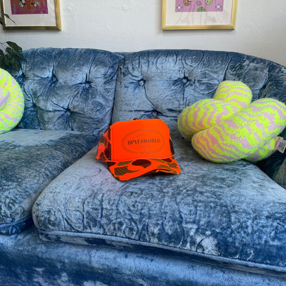 Bpyesworld Trucker Hat - Orange Camo