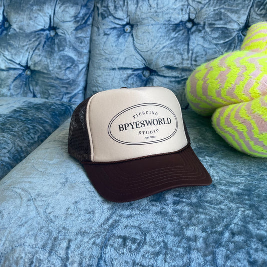 Bpyesworld Trucker Hat - Brown