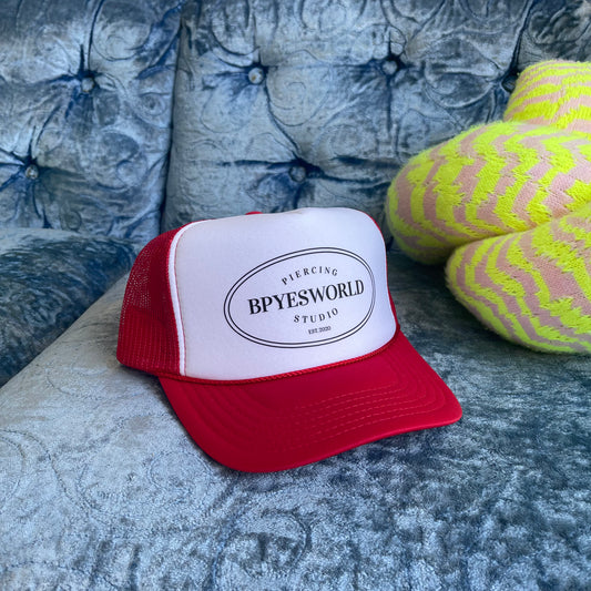 Bpyesworld Trucker Hat - Red