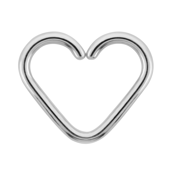 Heart - Titanium - Seam Ring
