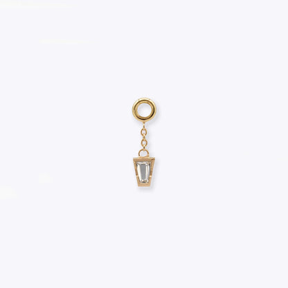 Linda Chain - White Topaz - Charm
