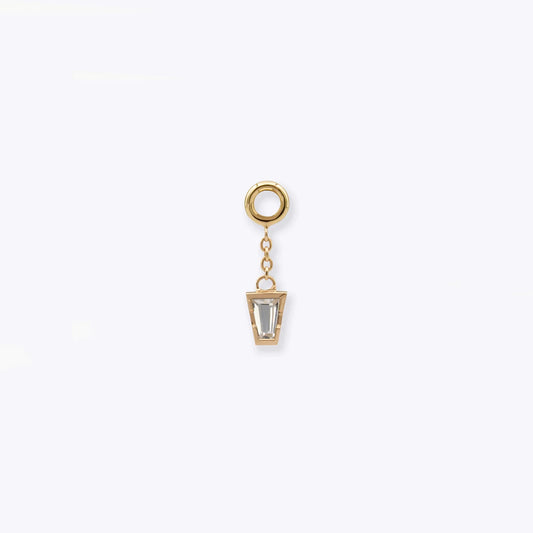 Linda Chain - White Topaz - Charm