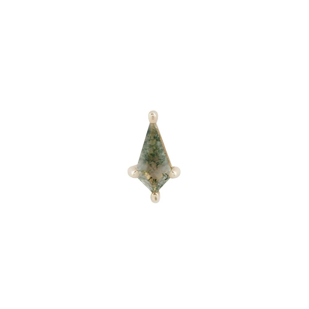 Mini Soho - Moss Agate - Threadless End-SQ8413116