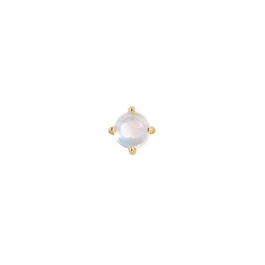 Rainbow Moonstone Prong - Threadless End-SQ0164482