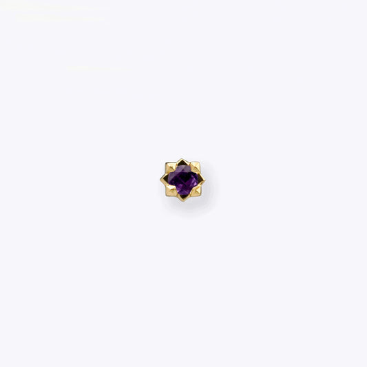 Stella - Amethyst - Threadless End