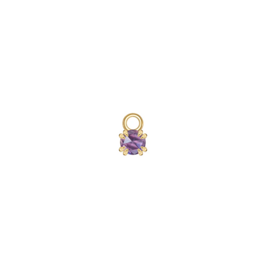 Rose Cut Amethyst - Charm