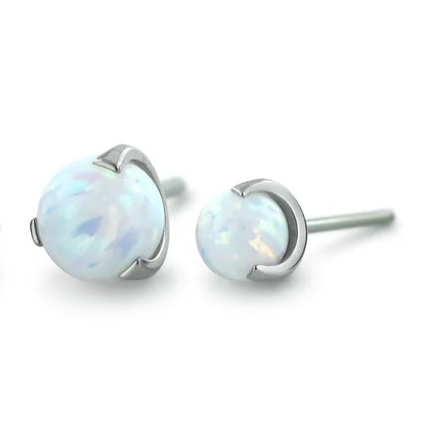 Titanium Sphere Gem Prong - Opal