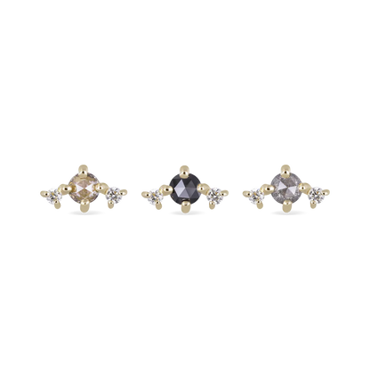 Astrid Rose Cut Diamond Trio - Threadless End